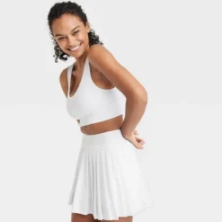 Women's Light Support Brushed Sculpt Bold Stitch Sports Bra - All In Motion™ -Agnes Orinda Shop GUEST 67269acf 18e6 473a 8cda a29e9722059e