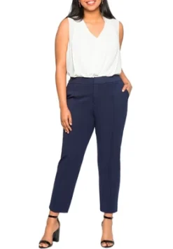 ELOQUII Women’s Plus Size Tall The Ultimate Stretch Suit Pintuck Pant -Agnes Orinda Shop GUEST 67e3595a 8026 4237 a916 319cb78a90dd 1