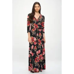 WEST K Women's Grace Faux-Wrap Maxi Dress With Tie Waist -Agnes Orinda Shop GUEST 68f710d0 a149 4452 866e b6dc8786c34b