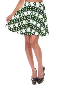 Women's Triangles Heidi Flare Skirt - White Mark -Agnes Orinda Shop GUEST 6a79ed99 d0ab 4974 9cb8 f1e06aa65883