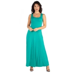 24seven Comfort Apparel Slim Fit A Line Sleeveless Maxi Dress -Agnes Orinda Shop GUEST 6b111688 fb54 4a27 9858 199946ffabf1