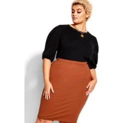 Women's Plus Size Midi Tube Skirt - Ginger | CITY CHIC -Agnes Orinda Shop GUEST 6b417af6 7894 4b32 98cf 6f69e928fc87