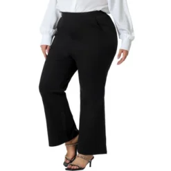 Agnes Orinda Women's Plus Size Bell Bottom Flare Leg Stretchy High Waist With Pockets Long Pants -Agnes Orinda Shop GUEST 6b8d41c1 1b07 41ec 9186 a3188a9f0122
