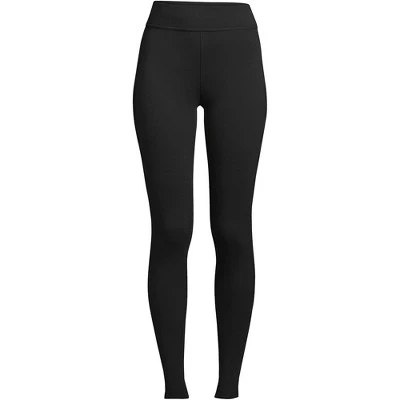 Lands' End Women's Tall High Rise Serious Sweats Fleece Lined Pocket Leggings 4 Lands' End Women's Tall High Rise Serious Sweats Fleece Lined Pocket Leggings - Image 4