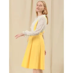 Allegra K Women's Elastic Waist Lace Up A Line Suspender Skirt -Agnes Orinda Shop GUEST 6f62501c 1a67 4254 a2a6 e60b8247bc11