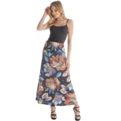 Womens Floral Elastic Waistband Maxi Skirt -Agnes Orinda Shop GUEST 725bf9cb 1abe 40a9 8132 b10713ea21c6