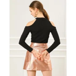 Allegra K Women's Metallic Shiny Holographic High Waist Zipper Mini Skirts 14 Allegra K Women's Metallic Shiny Holographic High Waist Zipper Mini Skirts -Agnes Orinda Shop GUEST 72ae43b4 c551 4f8a a451 de4ff5c525cf