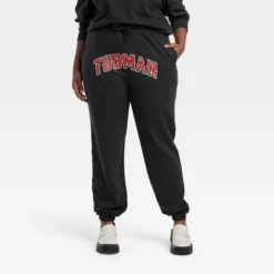 Women's Philadelphia Printworks Tubman Graphic Jogger Pants - Slate Black -Agnes Orinda Shop GUEST 73dc4482 45b8 49fd 9290 3658cb7f582f