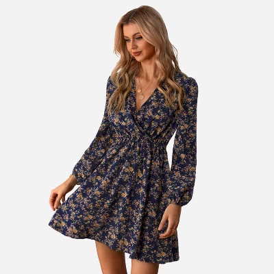 Women's Long Sleeve Elastic Waist Ditsy Floral Dress - Cupshe 4 Women's Long Sleeve Elastic Waist Ditsy Floral Dress - Cupshe - Image 4