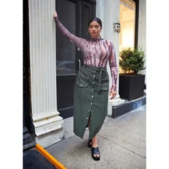 Rebdolls Women's Sierra Tie Belt Button Front Cargo Maxi Shift Skirt 7 Rebdolls Women's Sierra Tie Belt Button Front Cargo Maxi Shift Skirt -Agnes Orinda Shop GUEST 771ad93f 2f26 47d3 b57f b4efe5046431