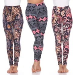 Women's Pack Of 3 Leggings - One Size Fits Most - White Mark -Agnes Orinda Shop GUEST 77756dd4 58d6 4702 a80e 0fb0e0973da3