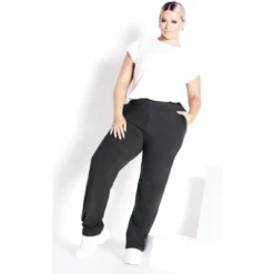 Women's Plus Size Supima® Active Pant Charcoal - Petite | AVENUE 10 Women's Plus Size Supima® Active Pant Charcoal - Petite | AVENUE -Agnes Orinda Shop GUEST 780d9a89 87b9 4954 a5ca 7807654fd013