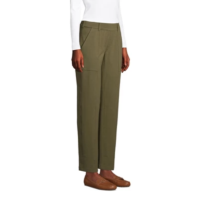 Lands' End Women's Starfish Mid Rise Elastic Waist Pull On Utility Ankle Pants 2 Lands' End Women's Starfish Mid Rise Elastic Waist Pull On Utility Ankle Pants - Image 2