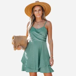 Women's Wrap Ruffled Mini Dress - Cupshe -Agnes Orinda Shop GUEST 797ceae9 cb2b 495c 938f f06e5a7aed28