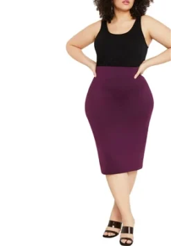 ELOQUII Women’s Plus Size Neoprene Pencil Skirt