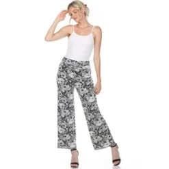 Women's Floral Paisley Wide Leg Palazzo Pants - White Mark -Agnes Orinda Shop GUEST 7dfe25b8 9274 4bc9 86e2 98d6fed7e172