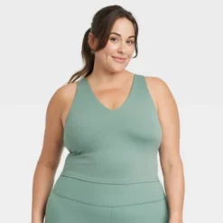 Women's Light Support V-Neck Cropped Sports Bra - All In Motion™ -Agnes Orinda Shop GUEST 7ea7c44c 96af 4194 981e 9b97bf8e5d46