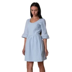 Hope & Henry Womens' Organic Cotton Ruffle Cuff Seersucker Dress -Agnes Orinda Shop GUEST 7efb7f37 3f31 41c7 85a1 128013614bcf