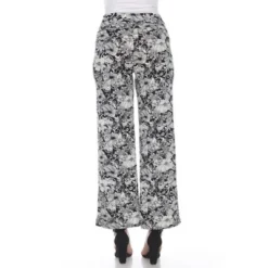 Women's Floral Paisley Wide Leg Palazzo Pants - White Mark -Agnes Orinda Shop GUEST 8a14b19d 1c16 4b70 92e8 d57cbc0d846f