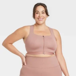 Women's High Support Sculpt Zip-Front Sports Bra - All In Motion™ -Agnes Orinda Shop GUEST 8cf46591 08b4 4076 93df 8950f130c883