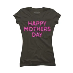 Junior's Design By Humans Happy Mother's Day Confetti Text By MeowShop T-Shirt -Agnes Orinda Shop GUEST 8dd0376c 08d7 4929 a7d1 6567ecfd86f1