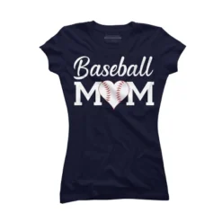 Junior's Design By Humans Baseball Mom Heart By Shirtpublic T-Shirt -Agnes Orinda Shop GUEST 8e918a63 135c 4f6a 87a2 ab8e04ee80fc