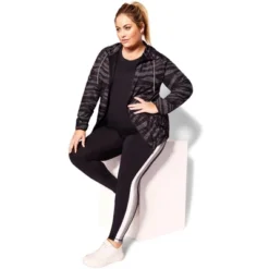 Women's Plus Size Color Block Legging - Pewter | AVENUE -Agnes Orinda Shop GUEST 9144dcfe 0625 493a 8223 ad9c3b481d60