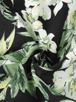 Allegra K Women's Tie Waist Hawaiian Tropical Floral Wrap Midi Skirt -Agnes Orinda Shop GUEST 91782679 97e6 422f bd00 09cf16c20783