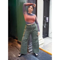 Rebdolls Women's Jaida Wide Leg Cargo Pants -Agnes Orinda Shop GUEST 91ba8284 01e4 4a5c aeb3 dae046b94704