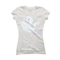 Junior's Design By Humans Boo Cute Ghost Halloween Cute Design By BoogieCreates T-Shirt -Agnes Orinda Shop GUEST 92b796ea f213 432e a86b db1c7f9a68de