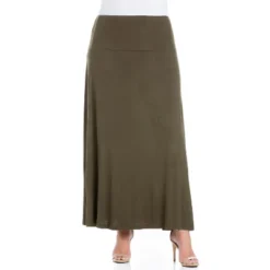 24seven Comfort Apparel Women's Elastic Waist Maxi Skirt -Agnes Orinda Shop GUEST 931f355a 7c80 4894 997b a7315247788c
