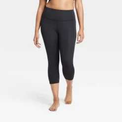 Women's Contour Power Waist High-Rise Capri Leggings 20" - All In Motion™ Black -Agnes Orinda Shop GUEST 93bda2f0 1a77 4739 85b3 d7d810319df2