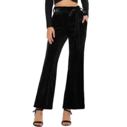 Allegra K Women's Velvet Tie Waist Stretchy Wide Leg Pants With Pockets 15 Allegra K Women's Velvet Tie Waist Stretchy Wide Leg Pants With Pockets -Agnes Orinda Shop GUEST 95f506e5 12c6 4572 8355 7f3584635ae2