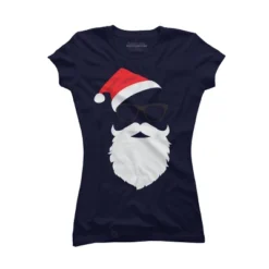 Junior's Design By Humans Hipster Santa Face With Hat Beard & Glasses Christmas By TronicTees T-Shirt 7 Junior's Design By Humans Hipster Santa Face With Hat Beard & Glasses Christmas By TronicTees T-Shirt -Agnes Orinda Shop GUEST 9aa66f22 432b 491a 8040 9131fee4c31c