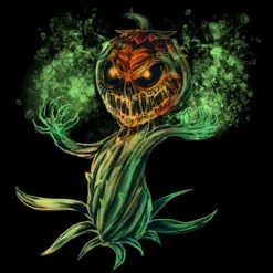 Junior's Design By Humans Halloween Pumpkin Fun T-Shirt For Men Women By Dzuu T-Shirt