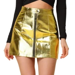 Allegra K Women's Metallic Shiny Holographic High Waist Zipper Mini Skirts 20 Allegra K Women's Metallic Shiny Holographic High Waist Zipper Mini Skirts -Agnes Orinda Shop GUEST 9d9968fe 2389 436c a911 214f7e831704