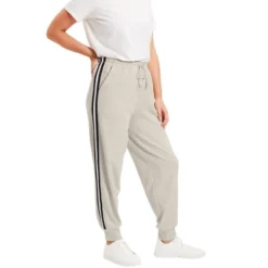 June + Vie By Roaman's Women’s Plus Size French Terry Jogger