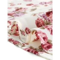 Allegra K Women's Square Neck Puff Sleeves Casual Midi Smocked Floral Dress -Agnes Orinda Shop GUEST a24099ef 52ef 4151 9aef ed9d3c90552c