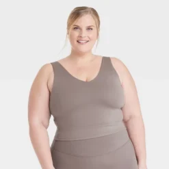 Women's Light Support V-Neck Cropped Sports Bra - All In Motion™ -Agnes Orinda Shop GUEST a8e090e9 e989 46e1 8924 9631b07bcf08