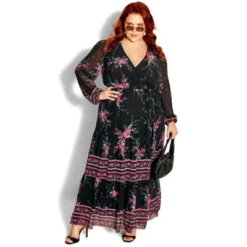 Women's Plus Size Pippa Maxi Dress - Black | CITY CHIC -Agnes Orinda Shop GUEST aa467a6f 2411 44dc b3ff a177b9e8ee96
