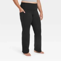 Women's Brushed Sculpt Pocket Straight Leg Pants 31.5" - All In Motion™ -Agnes Orinda Shop GUEST ae71c0f3 b56b 43c7 b118 d1407971ae14