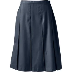 Lands' End Lands' End School Uniform Women's Solid Box Pleat Skirt Below The Knee -Agnes Orinda Shop GUEST af078bf1 7cbd 42aa bea0 6923ffc5b7c7