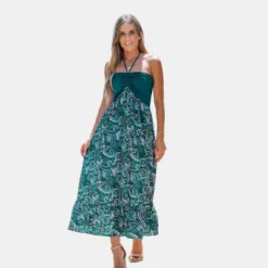 Women's Paisley Print Halter Ruched Maxi Dress - Cupshe 11 Women's Paisley Print Halter Ruched Maxi Dress - Cupshe -Agnes Orinda Shop GUEST b5398150 8ac2 4fe1 adfb ac8d15a88ec9
