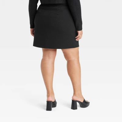 Women's Ponte Mini A-Line Skirt - Ava & Viv™ 1 Women's Ponte Mini A-Line Skirt - Ava & Viv™