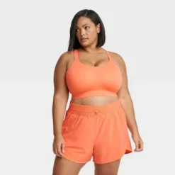 Women's High Support Embossed Racerback Run Sports Bra - All In Motion™ -Agnes Orinda Shop GUEST b989c4ce 8918 4665 9886 824b850e76a3