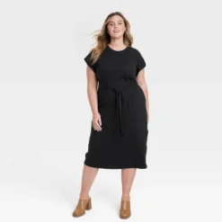Women's Short Sleeve Knit Wrap Midi Dress - Universal Thread™ -Agnes Orinda Shop GUEST b997f206 1079 4ce3 82c8 3bac79a6ff1b