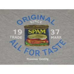 Spam Original All For Taste Women's Gray Heather Crop T-shirt
