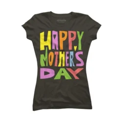 Junior's Design By Humans Happy Mother's Day Colorful Text By Yunta T-Shirt -Agnes Orinda Shop GUEST c05d5cf4 ce1b 42d1 87fa 68a050080e92