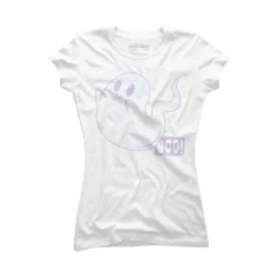 Junior's Design By Humans Boo Cute Ghost Halloween Cute Design By BoogieCreates T-Shirt -Agnes Orinda Shop GUEST c901db07 48fa 4317 aa05 5b9d639f63d0