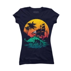 Junior's Design By Humans Welcome Summer From Pirates By NLKart T-Shirt -Agnes Orinda Shop GUEST c9d2bf36 e73f 4bd0 9075 4aad014229d5